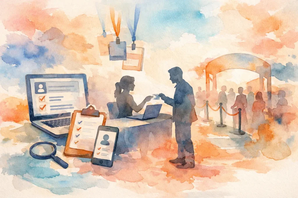 Como montar mecânica de cadastro em eventos